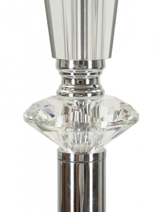 Lampa de podea argintie | Iluminat elegant | CreativDeco [5]