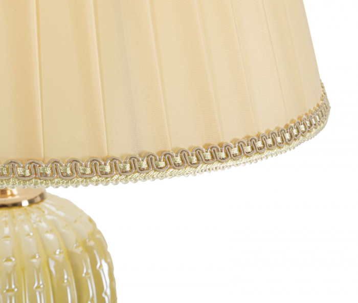 Lampa aurie podea abajur plisat CreativDeco [3]