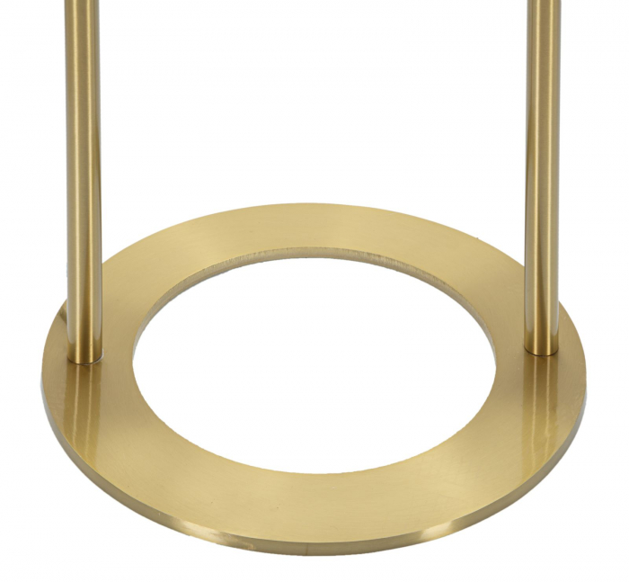 Lampa aurie podea arc abajur sferic alb CreativDeco [3]