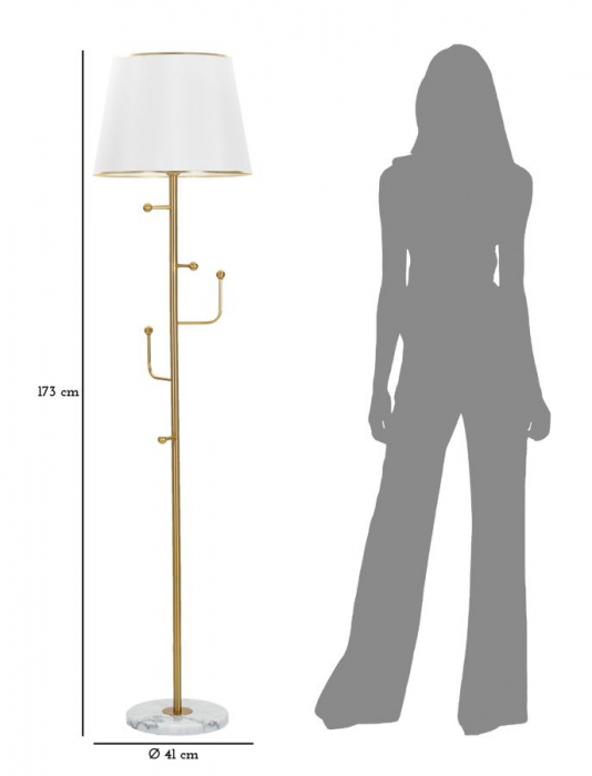 Lampa de podea cu cuier CreativDeco [6]
