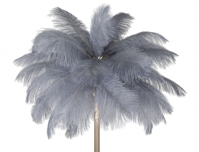 Lampa podea pene gri living CreativDeco [3]