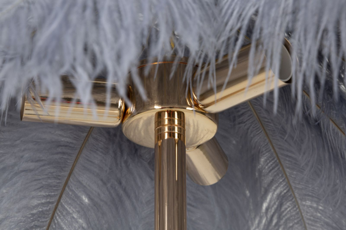 Lampa podea pene gri living CreativDeco [4]