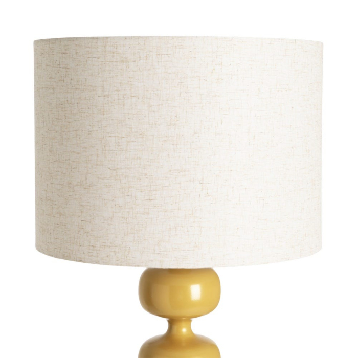 Lampă de podea muștar cu picior din sfere decorative [5]