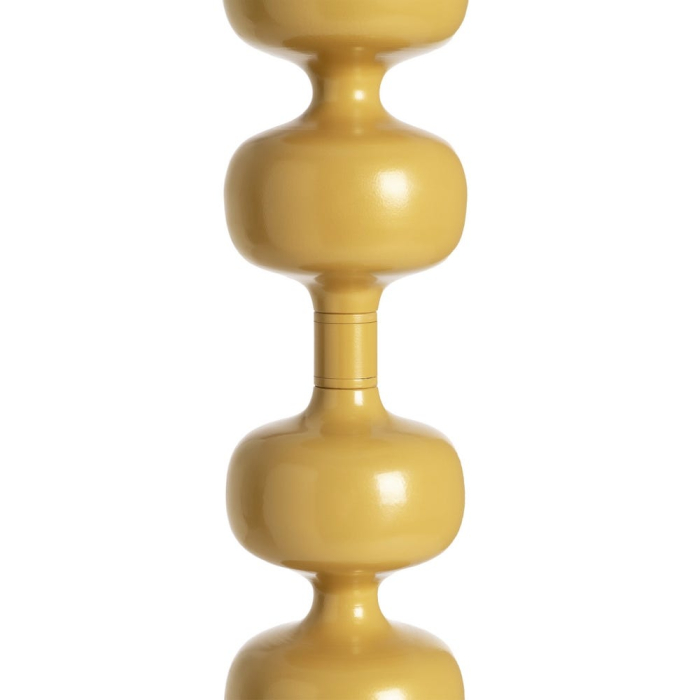 Lampă de podea muștar cu picior din sfere decorative [6]