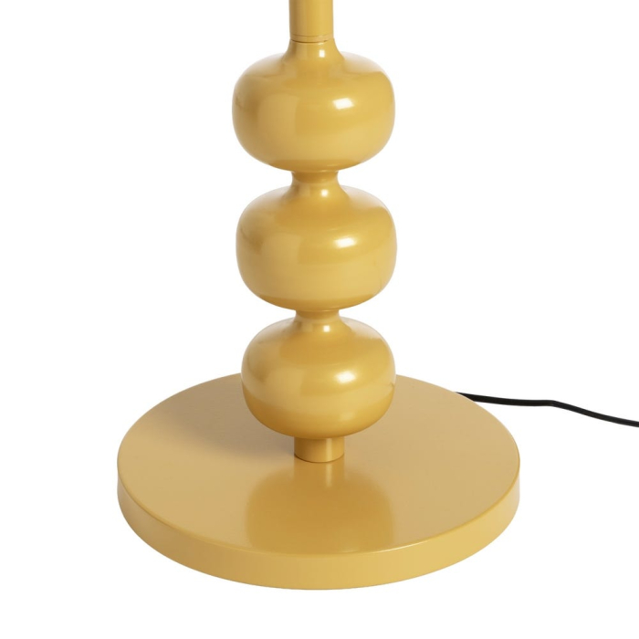 Lampă de podea muștar cu picior din sfere decorative [7]