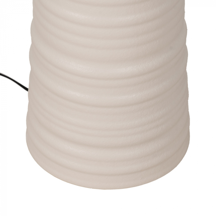 Lampa podea alba ceramica cu abajur in|Lampi inalte naturale pentru decor relaxant [7]