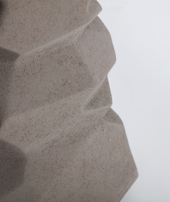 Lampă de podea din ceramică gri cu abajur textil off-white Pedra [4]