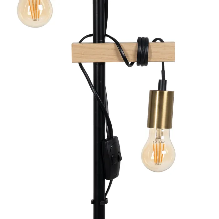Lampă de podea modernă lemn și metal|Corpuri de iluminat pentru decor elegant [3]