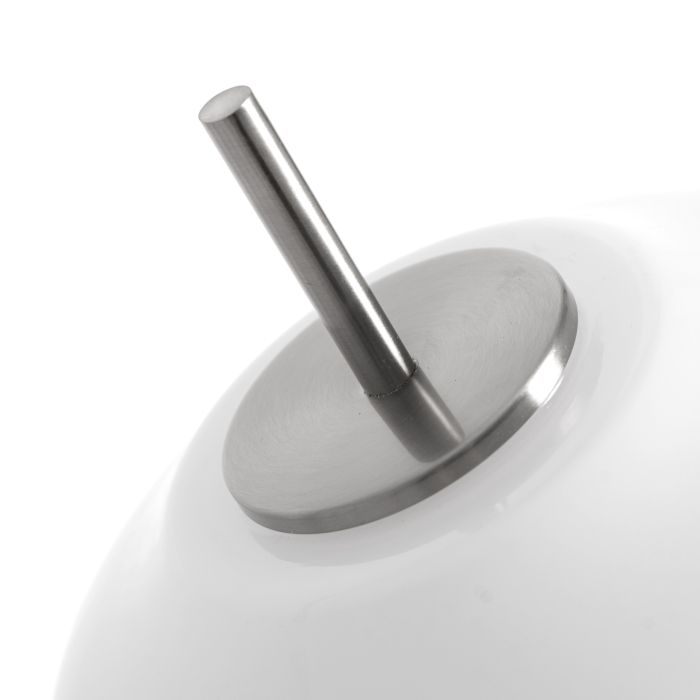 Lampă de podea din sticlă albă cu formă ondulată [3]