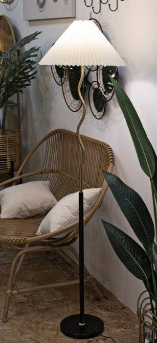 Lampa de podea eleganta abajur plisat CreativDeco [5]
