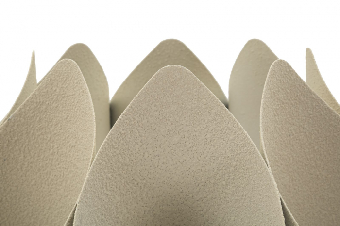 Lampă de podea modernă crem abajur sculptural Space [4]
