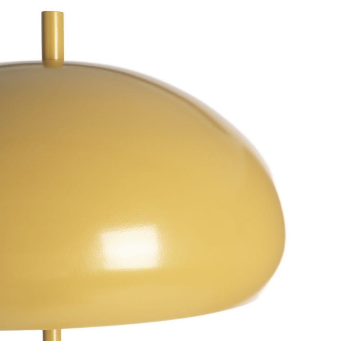 Lampă de podea muștar cu abajur semisferic din metal [2]