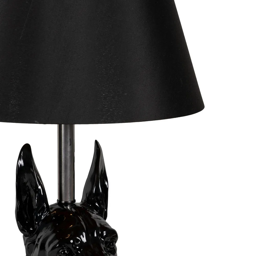 Lampadar caine rășină neagra|Iluminat ambiental elegant [4]
