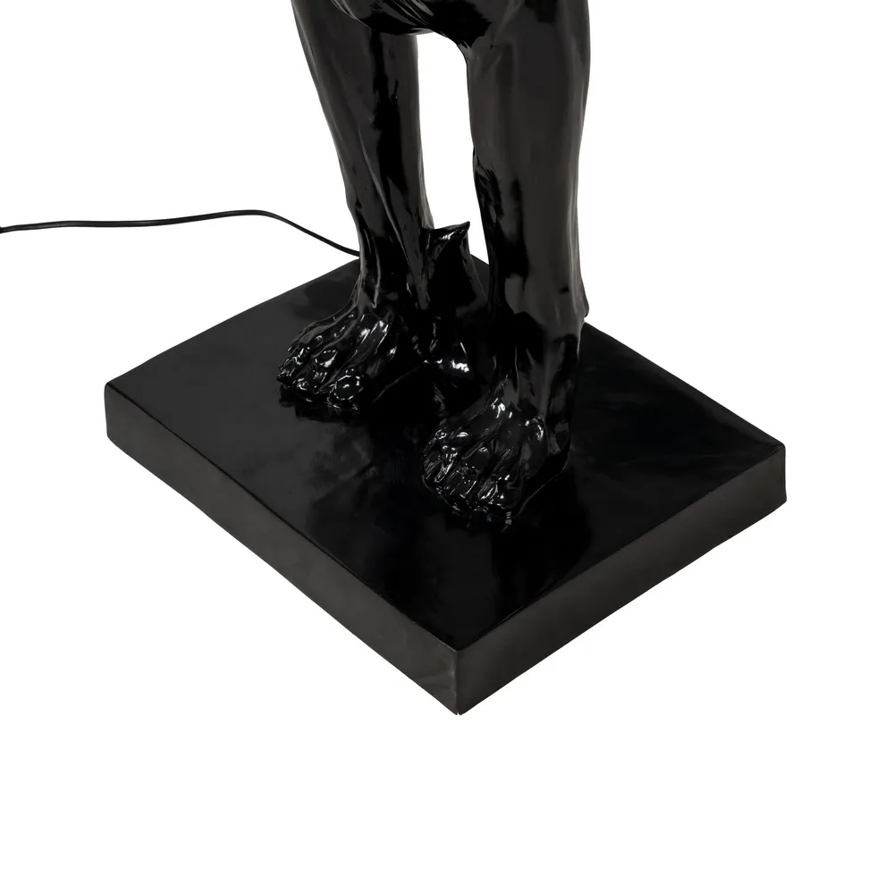 Lampadar caine rășină neagra|Iluminat ambiental elegant [7]