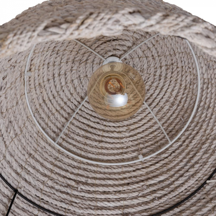 Lustra tavan rustica alba CreativDeco - Iluminat interior stil rustic [6]