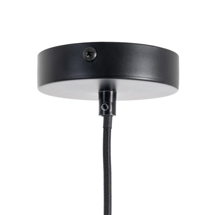 Lampă de tavan din sfoară de hârtie teracota – abajur tip lanternă geometrică pe structură metalică [7]