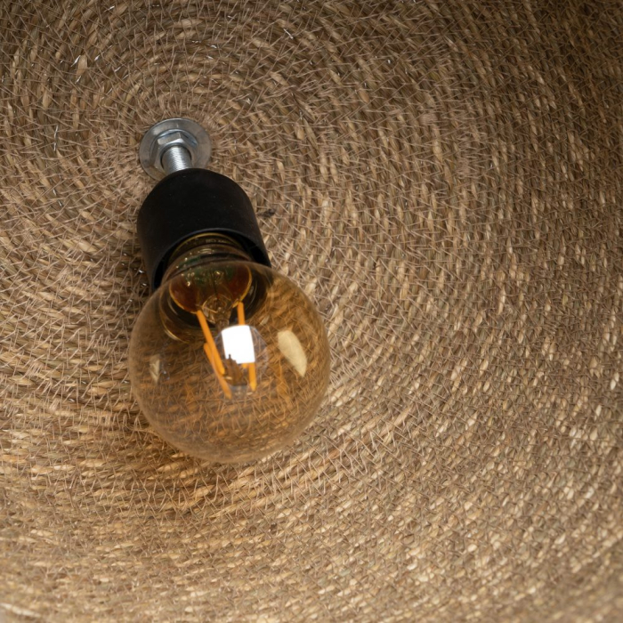 Lampă din fibră naturală cu volum generos, versiune amplă [6]