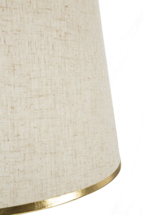 Lampa podea picior auriu abajur deschis CreativDeco [5]