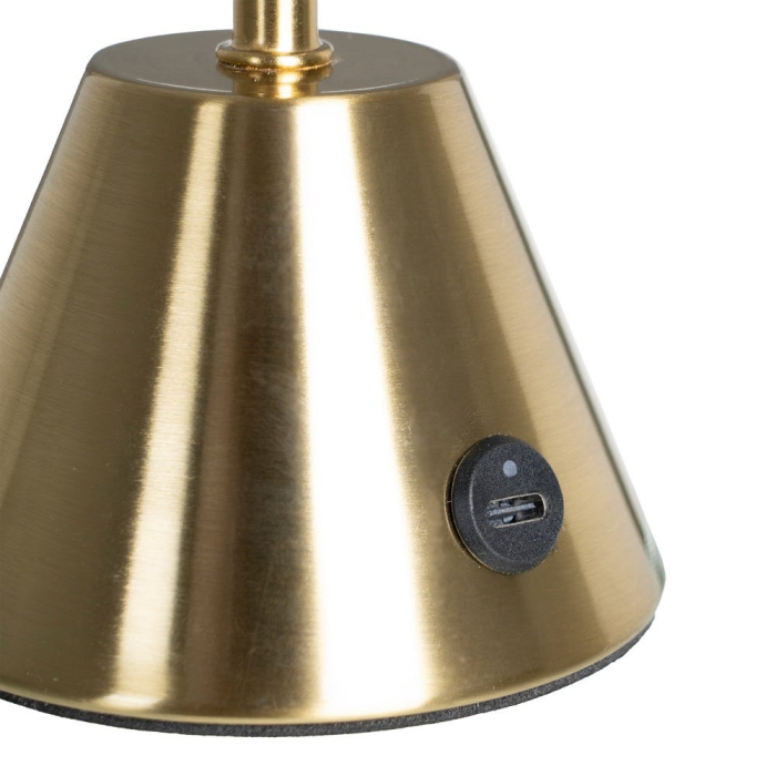 Lampă LED aurie de masă cu formă tip cupolă [6]