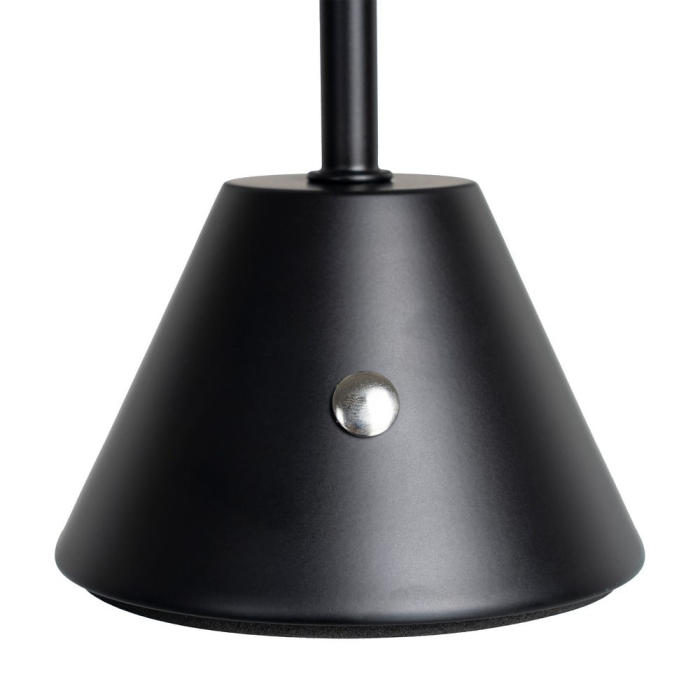 Lampă LED neagră de masă cu cupolă semisferică [5]
