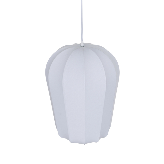 Lampă mare din material textil alb, sursă principală de lumină [2]