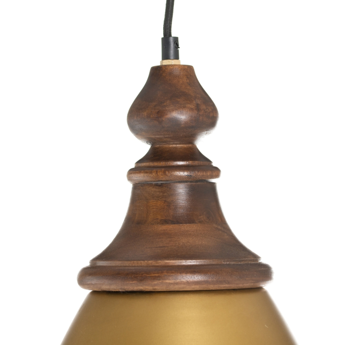 Lampă mare din metal auriu, pereche amplificată [2]