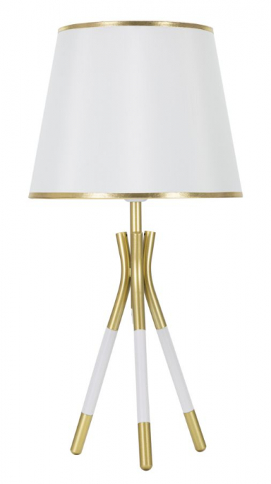 Lampa moderna tripod alb-auriu design italian CreativDeco [1]