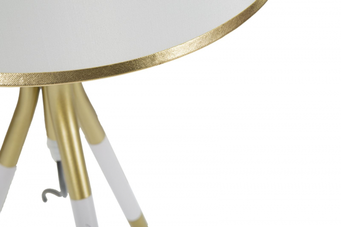Lampa moderna tripod alb-auriu design italian CreativDeco [4]