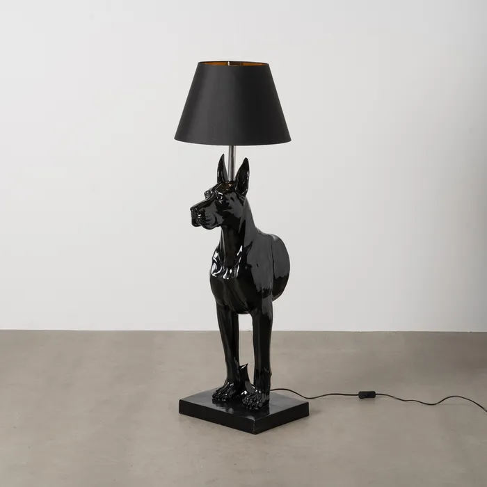 Lampadar caine rășină neagra|Iluminat ambiental elegant [1]