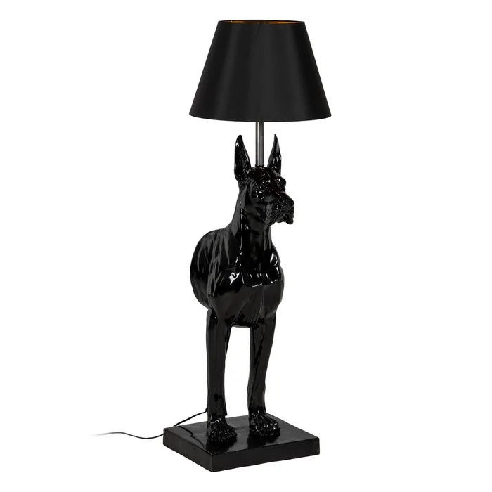 Lampadar caine rășină neagra|Iluminat ambiental elegant [2]