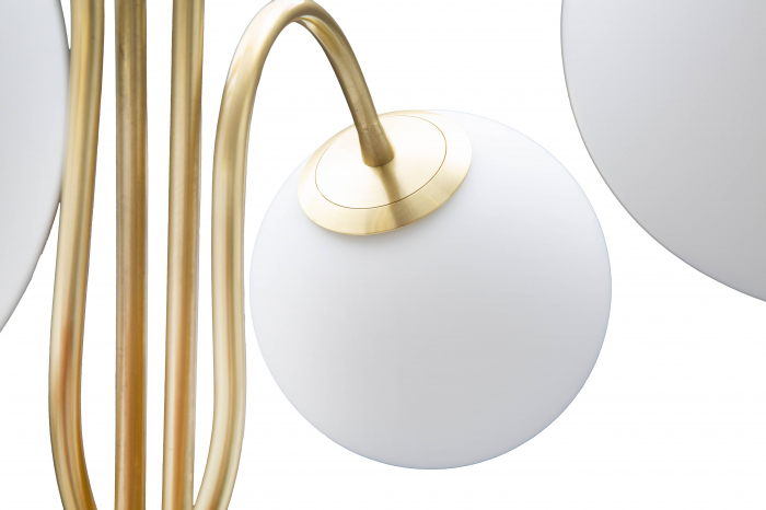 Lampa podea Glamy 4 lumini, auriu alb [6]