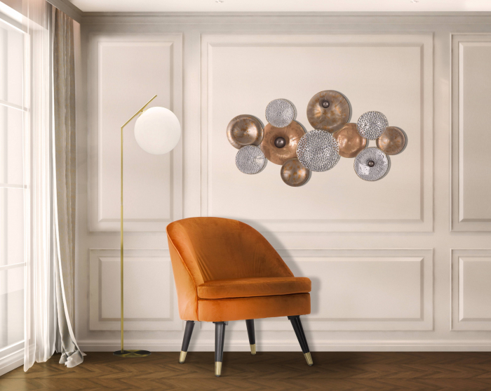 Lampa podea Glamy, auriu alb [2]