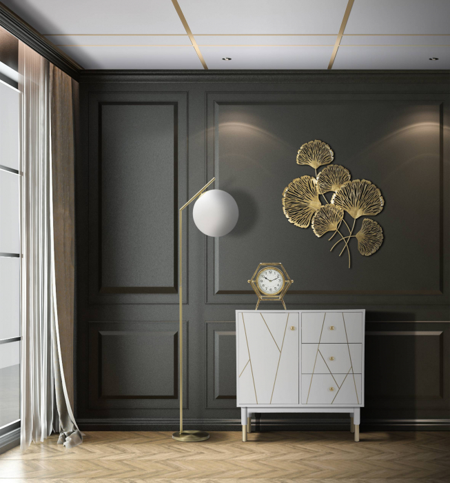 Lampa podea Glamy, auriu alb [5]