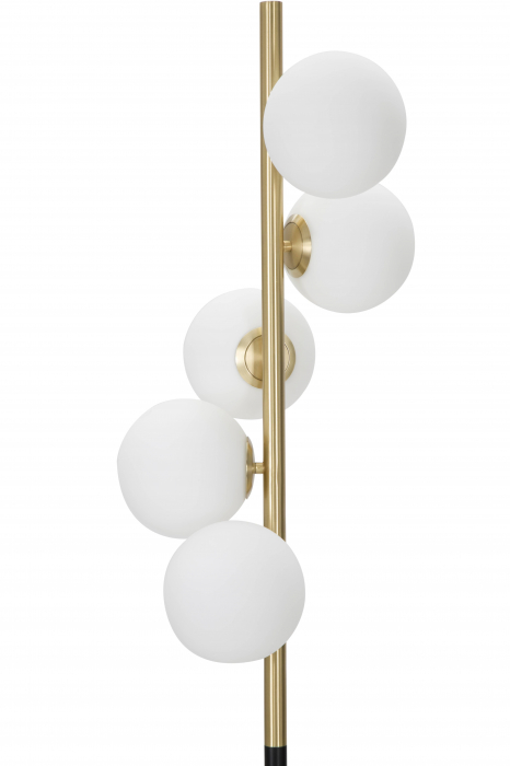 Lampadar Glamy Dark, auriu negru alb [4]