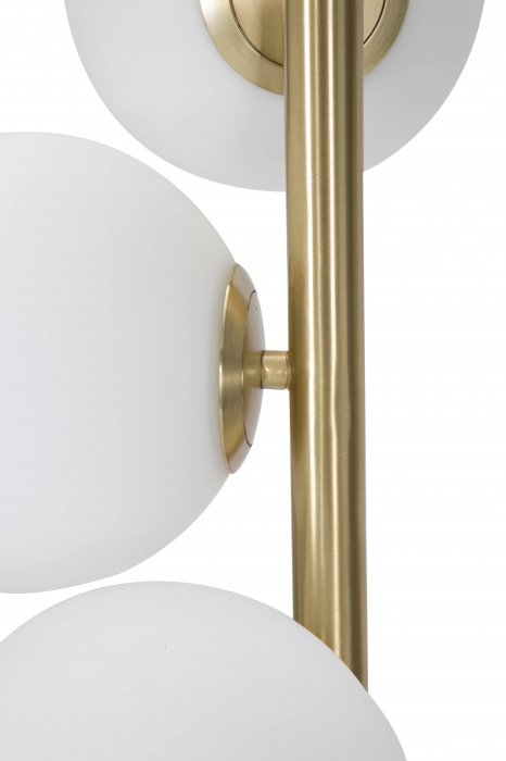 Lampadar Glamy Dark, auriu negru alb [6]
