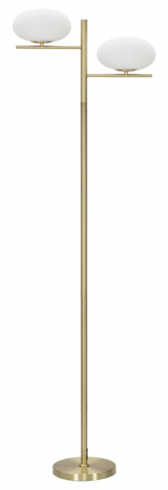 Lampa podea Oval Glamy, auriu alb [1]