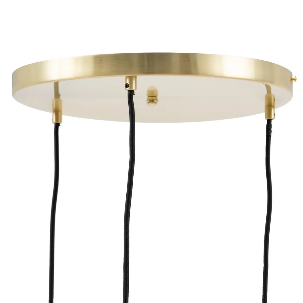 Lampa Suspendata 3 Globes, Metal Auriu Sticla - CreativDeco.ro [5]