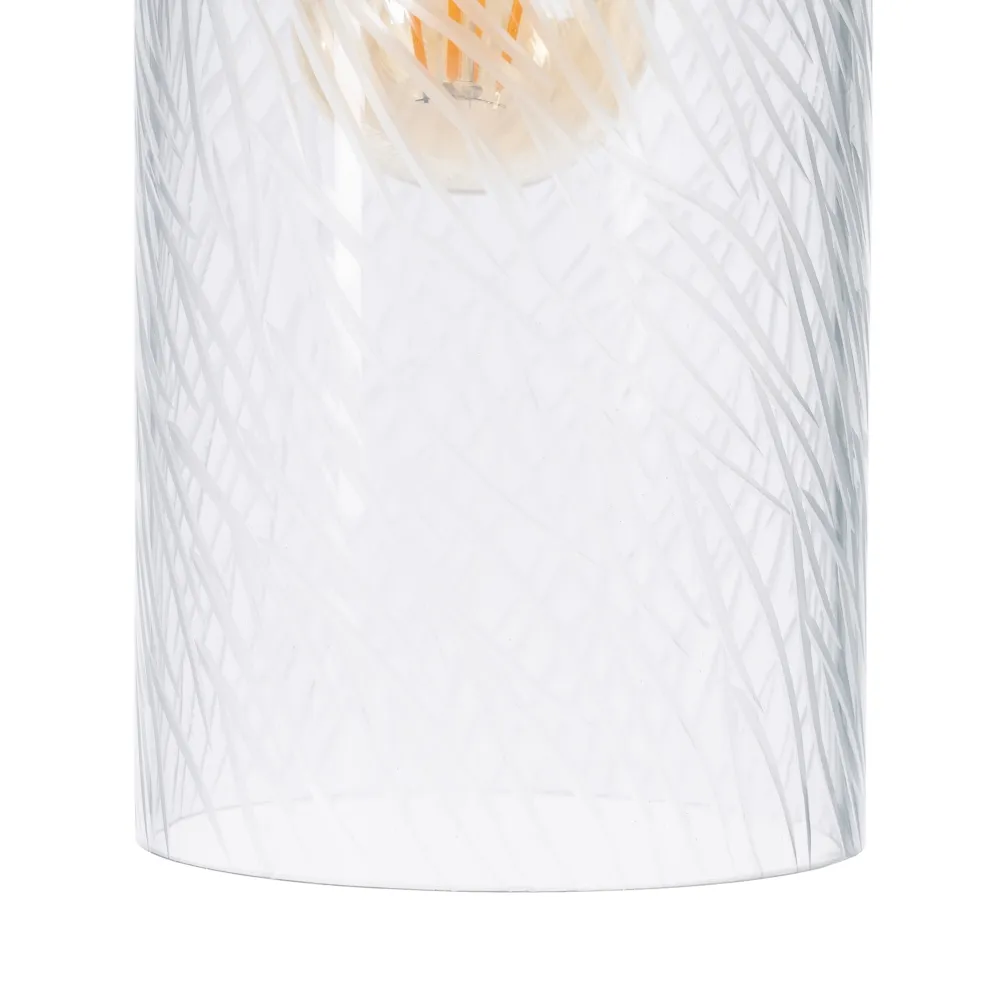 Lampa suspendata Cristal, sticla/metal, transparent/auriu, Ixia [4]