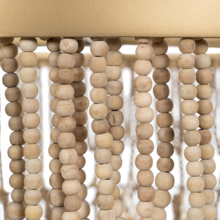 Lustra cu margele lemn CreativDeco - Design sofisticat pentru living [3]