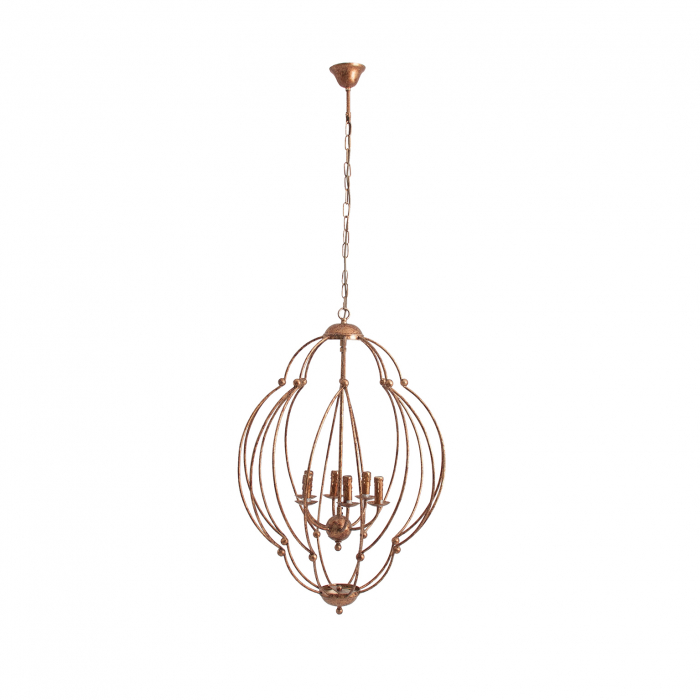Lampa suspendata clasica cupru|Lustre elegante vintage [2]