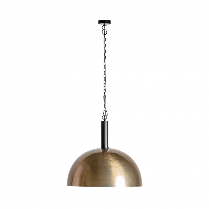 Lampa suspendata Art Deco din alama aurie si neagra - Contrast dramatic [2]