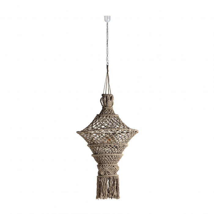 Lampa suspendata etnica|Lampadare maro rustice [2]