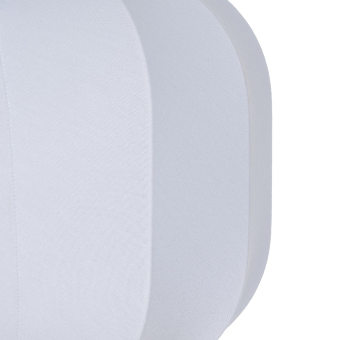 Lampă suspendată din material textil alb cu profil compact [3]