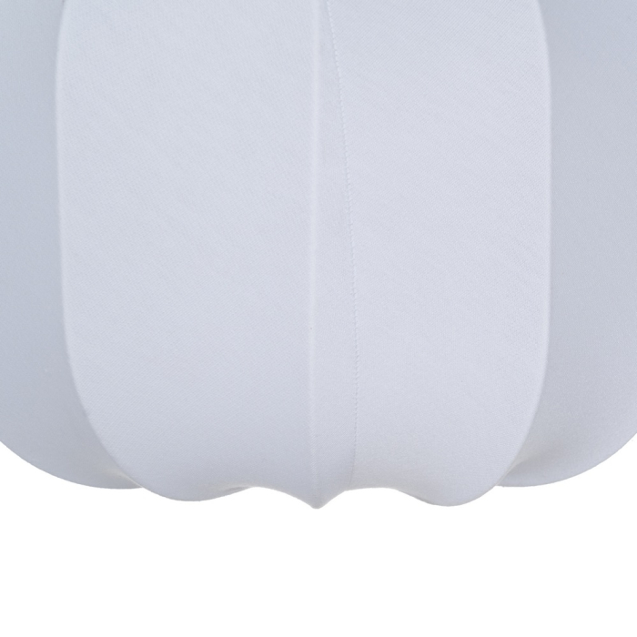 Lampă suspendată din material textil alb cu profil compact [4]