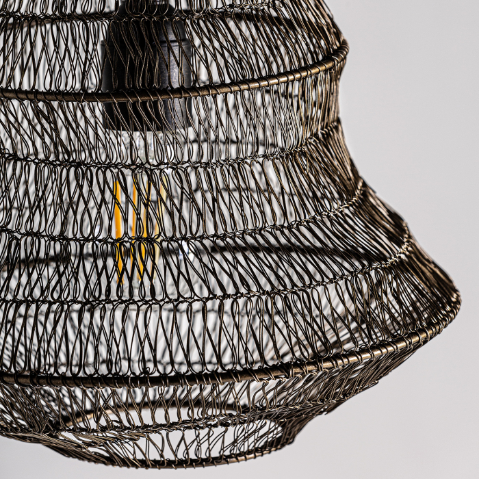 Lampa suspendata contemporana fier negru|Lampi moderne pliabile [4]