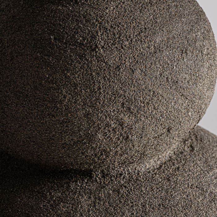 Lampă suspendată din papier-mâché și beton gri [4]