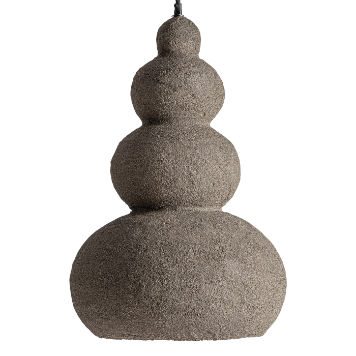 Lampă suspendată din papier-mâché și beton gri [2]