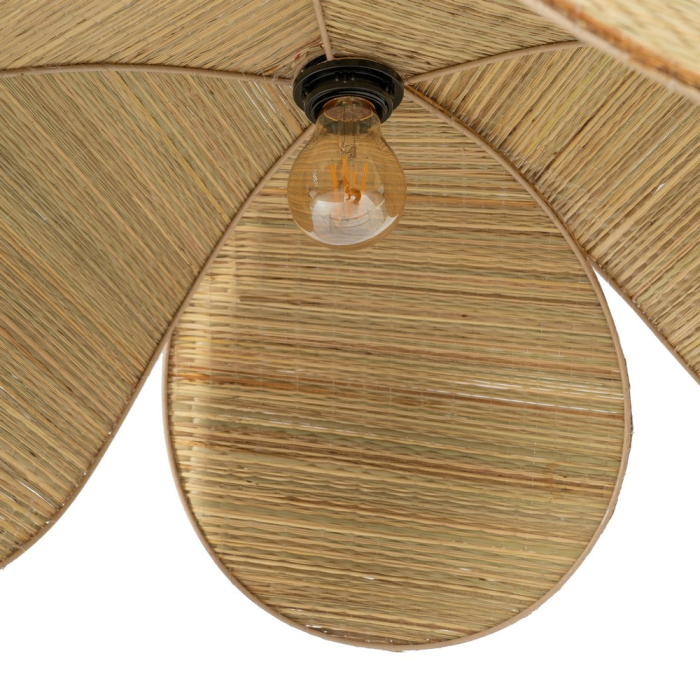 Lampă suspendată din rachită împletită, formă de floare petalată [5]