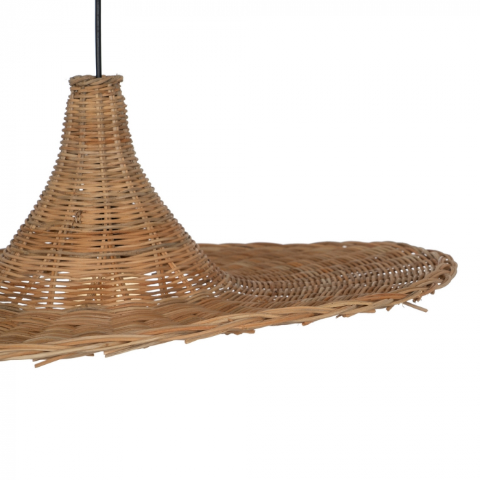 Lustra suspendata ratan larga CreativDeco - Stil boem pentru interior [3]