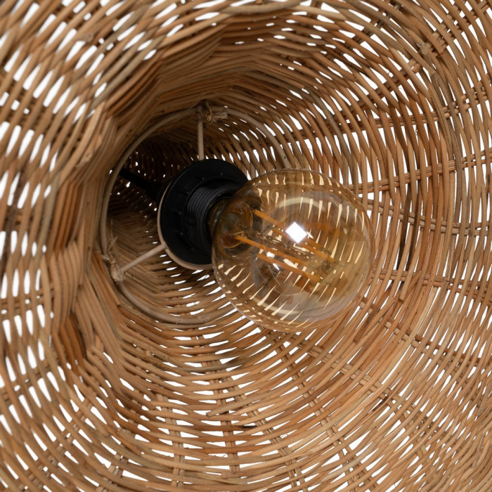 Lustra suspendata ratan larga CreativDeco - Stil boem pentru interior [5]